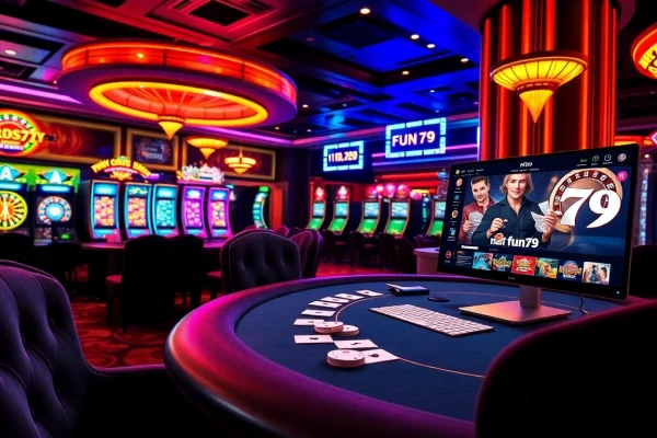 Enjoy a thrilling poker game at nhà cái fun79 with exciting cards and chips.