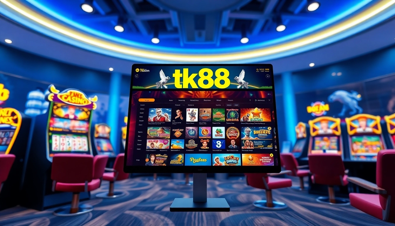Discover the exciting gaming interface at tk88win.live with vibrant graphics and intuitive navigation.