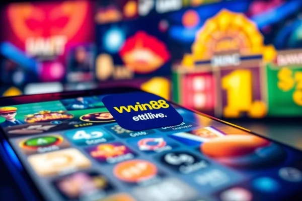 Experience the engaging interface of vvvwin88.live on a smartphone with casino games and sports betting.
