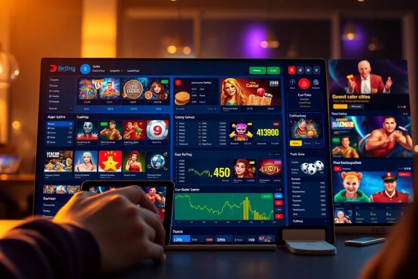 Experience the thrill of online betting with 888b.rodeo's vibrant interface showcasing casino games and sports betting.